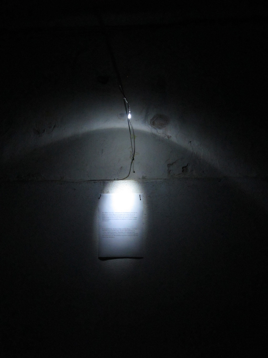 Untitled (Dwelling in Travel), 2010. Installation view, Center for Contemporary Art – Ancient Bath, Plovdiv.